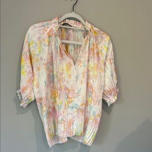 Pastel Watercolor Women's Blouse